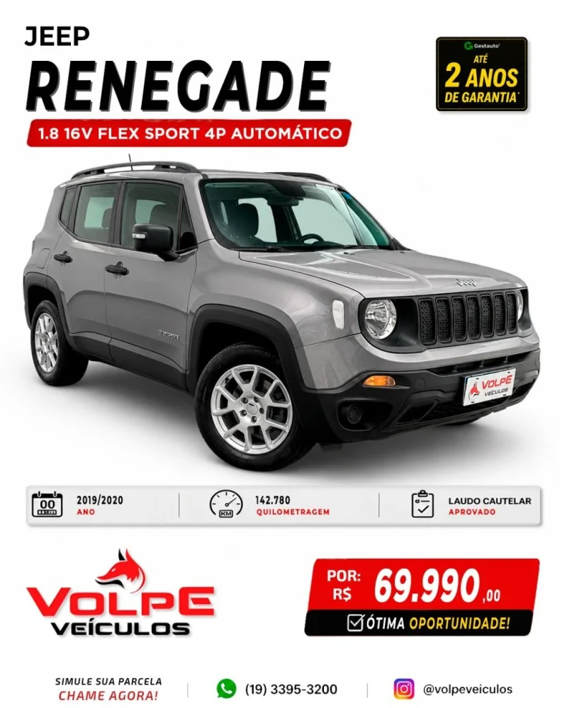 Jeep Renegade Sport 1.8 4x2 Flex 16V Aut.