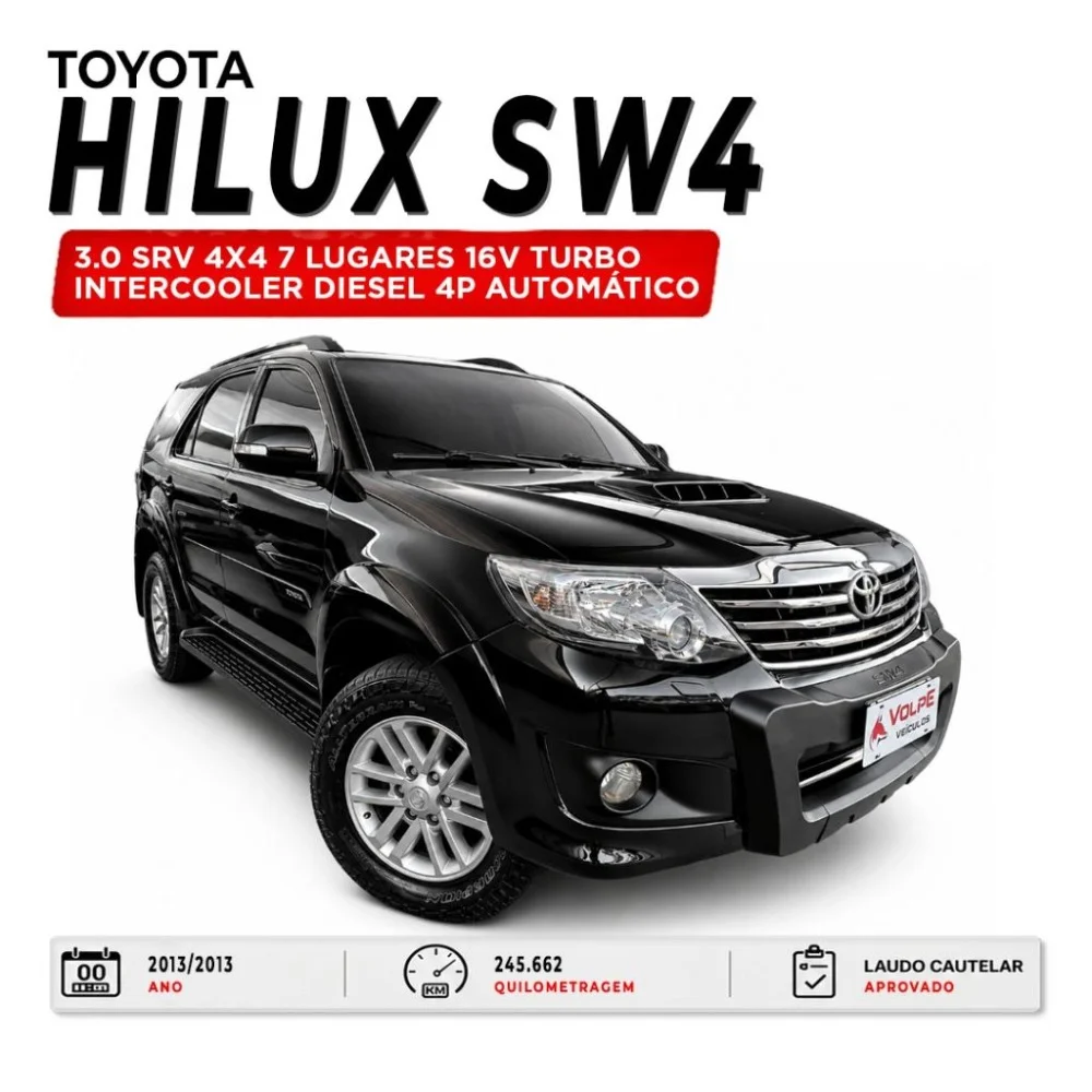 Toyota Hilux SW4 SRV D4-D 4x4 3.0 TDI Dies. Aut