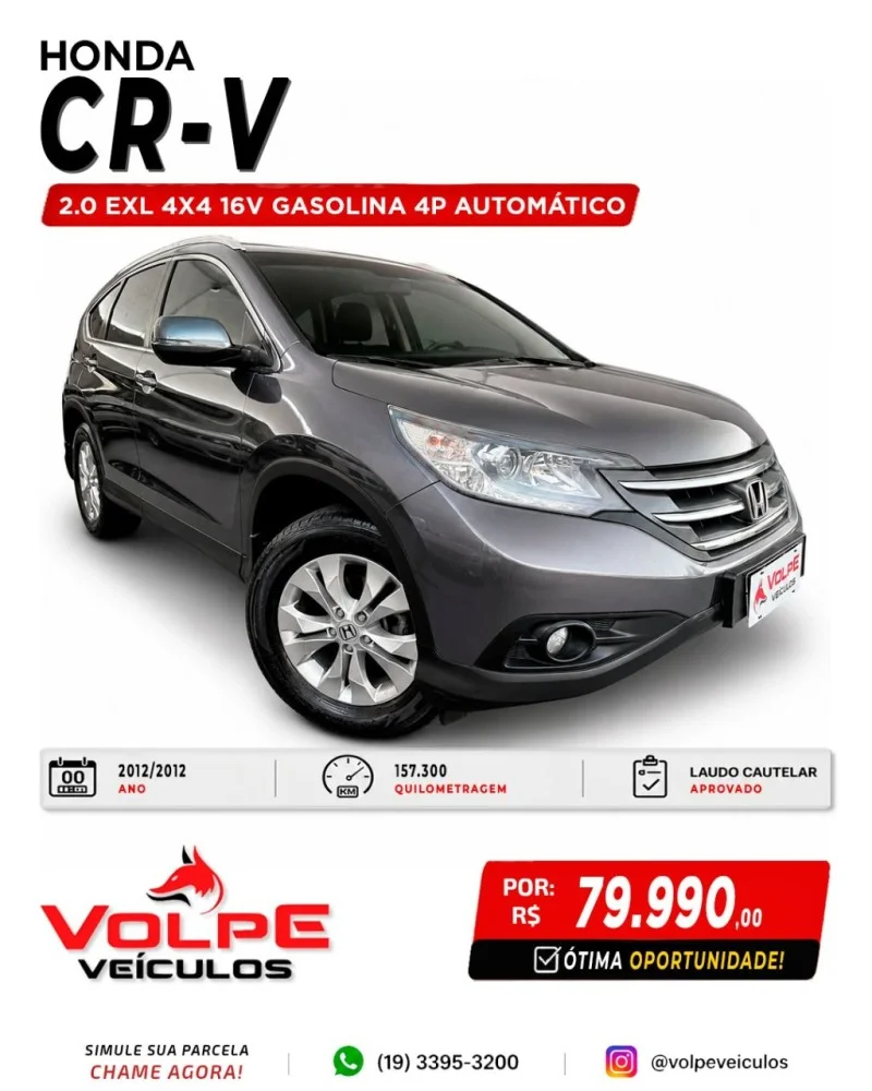 Honda CR-V EXL 2.0 16V 4WD/2.0 Flexone Aut.