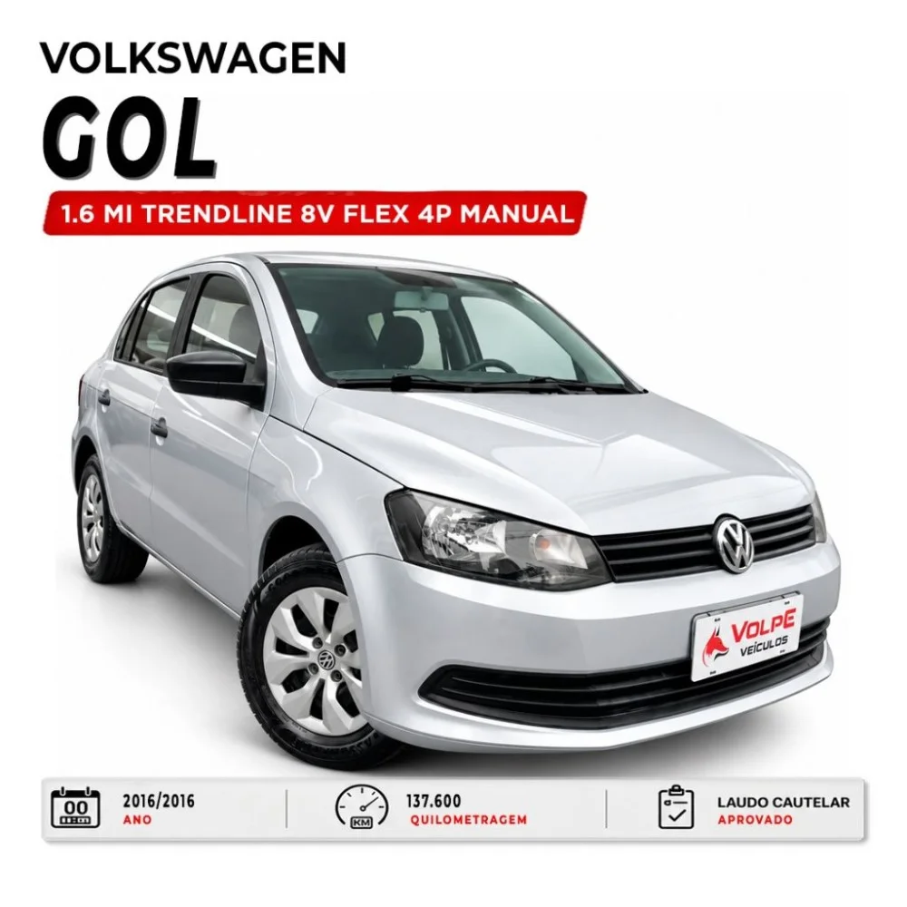 VW - VolksWagen Gol Trendline 1.6 T.Flex 8V 5p